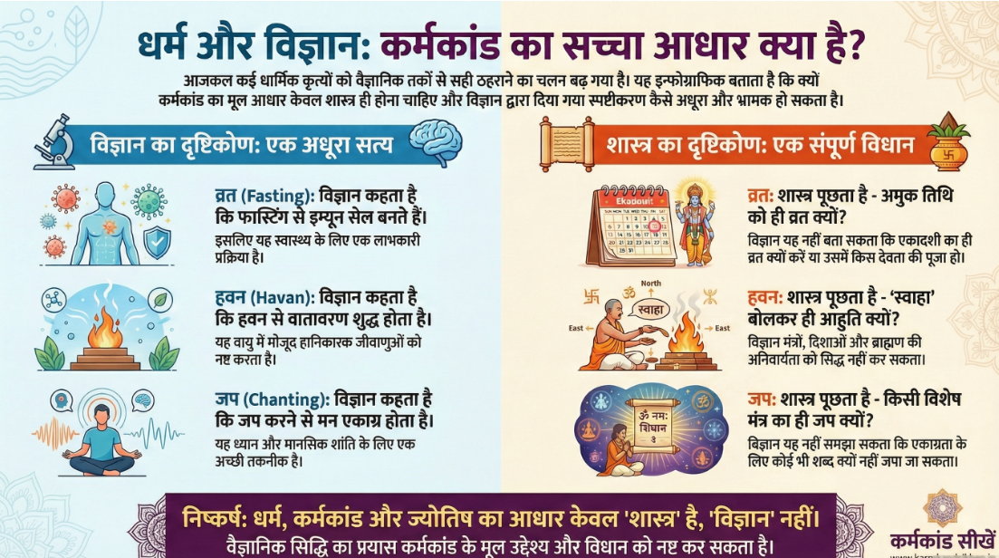 धर्म और विज्ञान अर्थात धर्मकृत्य और वैज्ञानिक रहस्य - Dharm aur Vigyan