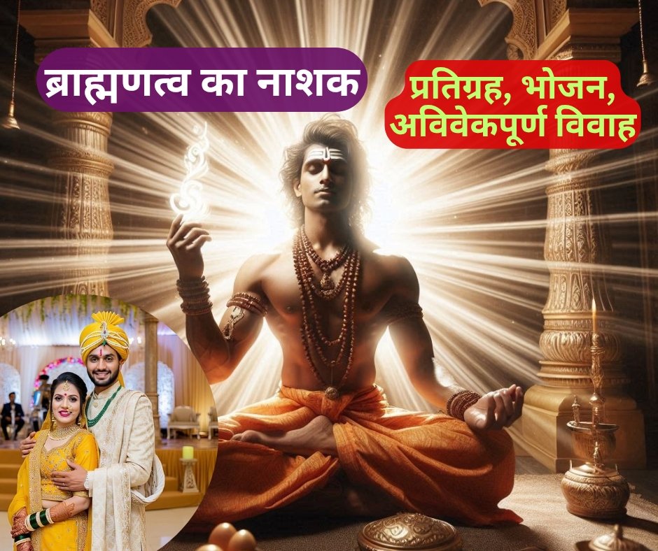 ब्राह्मणत्व नाशक : प्रतिग्रह, भोजन और अविवेकपूर्ण विवाह के दुष्परिणाम - Brahmanatwa